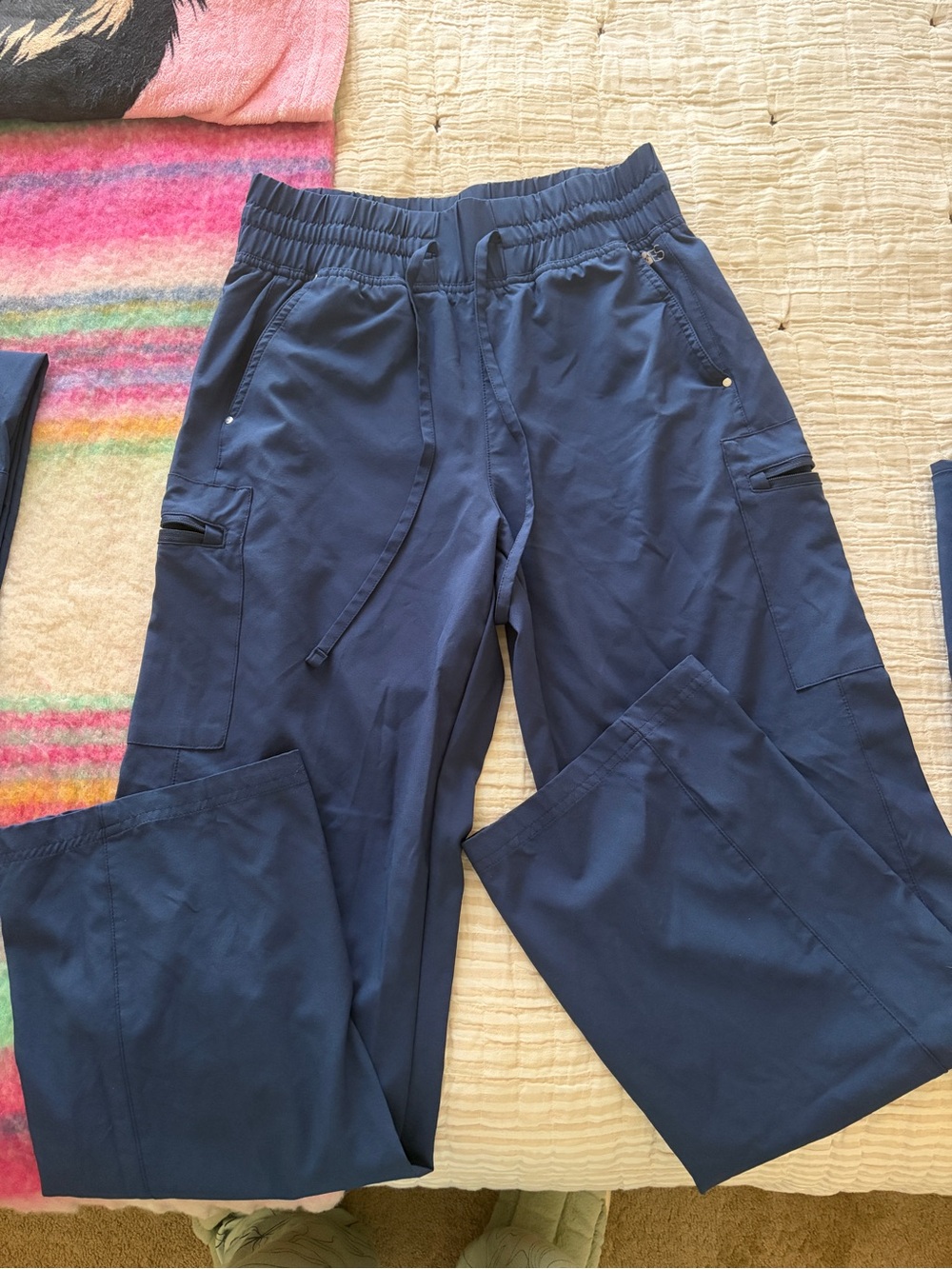 Uniform Advantage Women's Wide Leg Scrub Pants in Navy